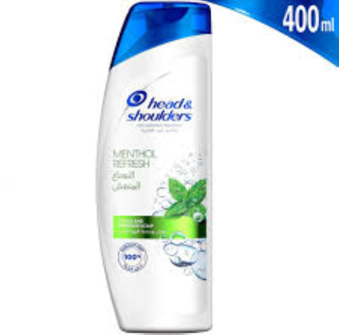 HEAD &SHOLDERS SHAMP MENTHOL REFRESH 400ML